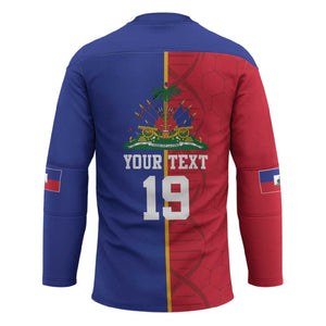 Custom Afro-Haiti Football Hockey Jersey It's In My DNA - African Pride