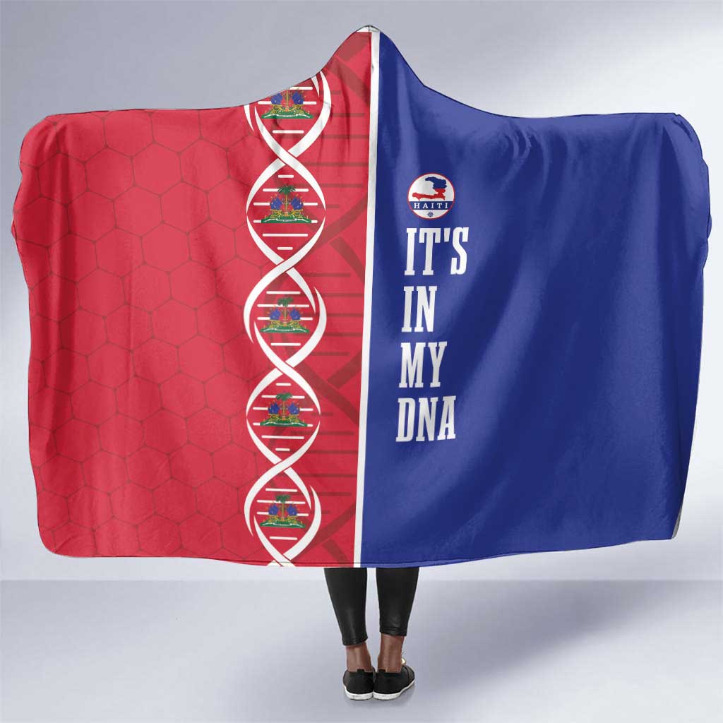 Afro-Haiti Football Hooded Blanket It's In My DNA - African Pride