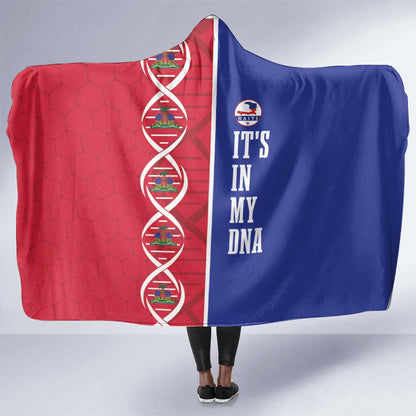 Afro-Haiti Football Hooded Blanket It's In My DNA - African Pride