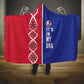 Afro-Haiti Football Hooded Blanket It's In My DNA - African Pride