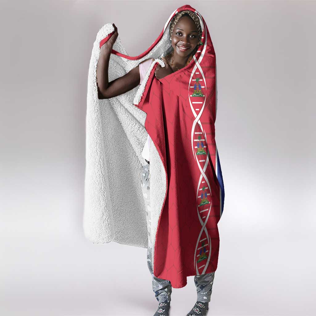 Afro-Haiti Football Hooded Blanket It's In My DNA - African Pride