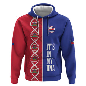 Custom Afro-Haiti Football Hoodie It's In My DNA - African Pride