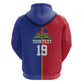 Custom Afro-Haiti Football Hoodie It's In My DNA - African Pride
