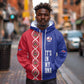 Custom Afro-Haiti Football Hoodie It's In My DNA - African Pride