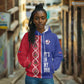 Custom Afro-Haiti Football Hoodie It's In My DNA - African Pride