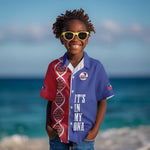 Custom Afro-Haiti Football Kid Hawaiian Shirt It's In My DNA LT19