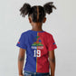Custom Afro-Haiti Football Kid T shirt It's In My DNA LT19