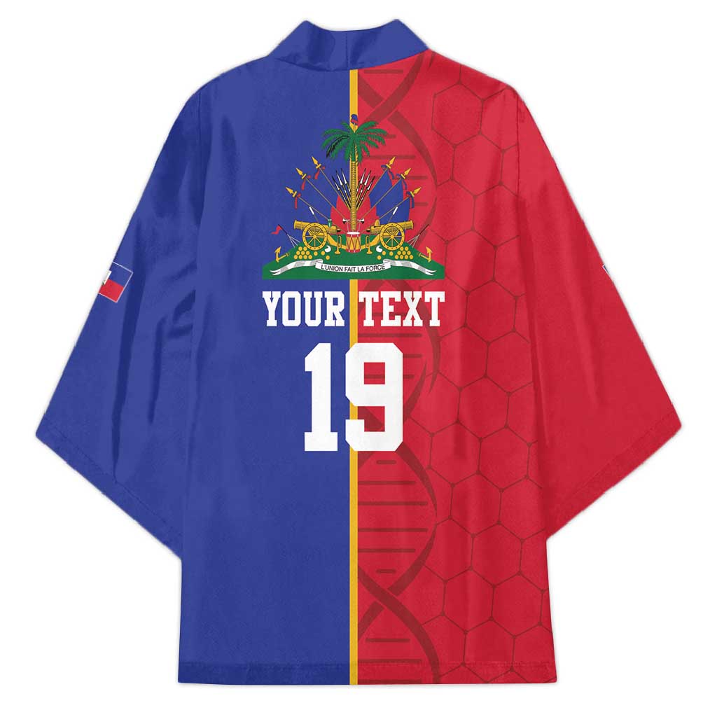 Custom Afro-Haiti Football Kimono It's In My DNA - African Pride