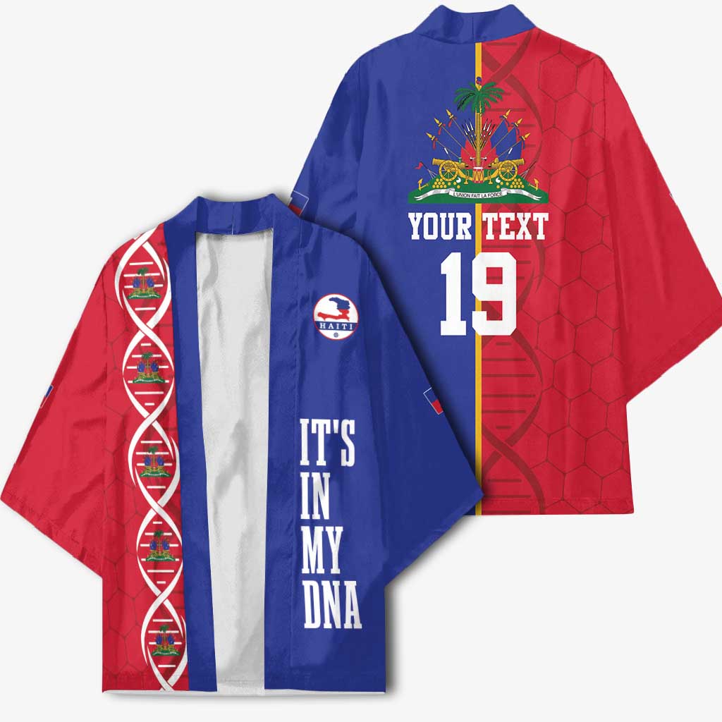 Custom Afro-Haiti Football Kimono It's In My DNA - African Pride