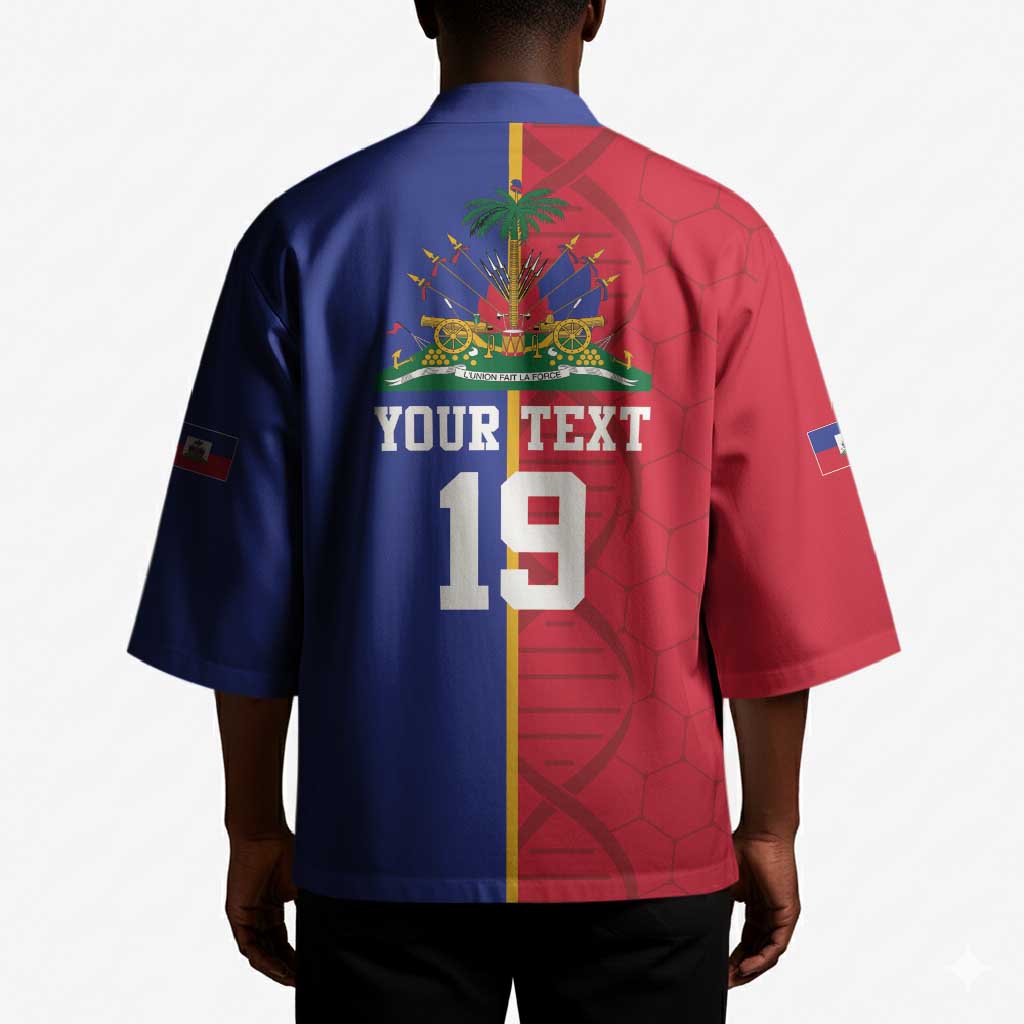 Custom Afro-Haiti Football Kimono It's In My DNA - African Pride