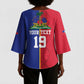 Custom Afro-Haiti Football Kimono Sleeve Blouse It's In My DNA - African Pride