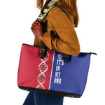 Afro-Haiti Football Leather Tote Bag It's In My DNA - African Pride