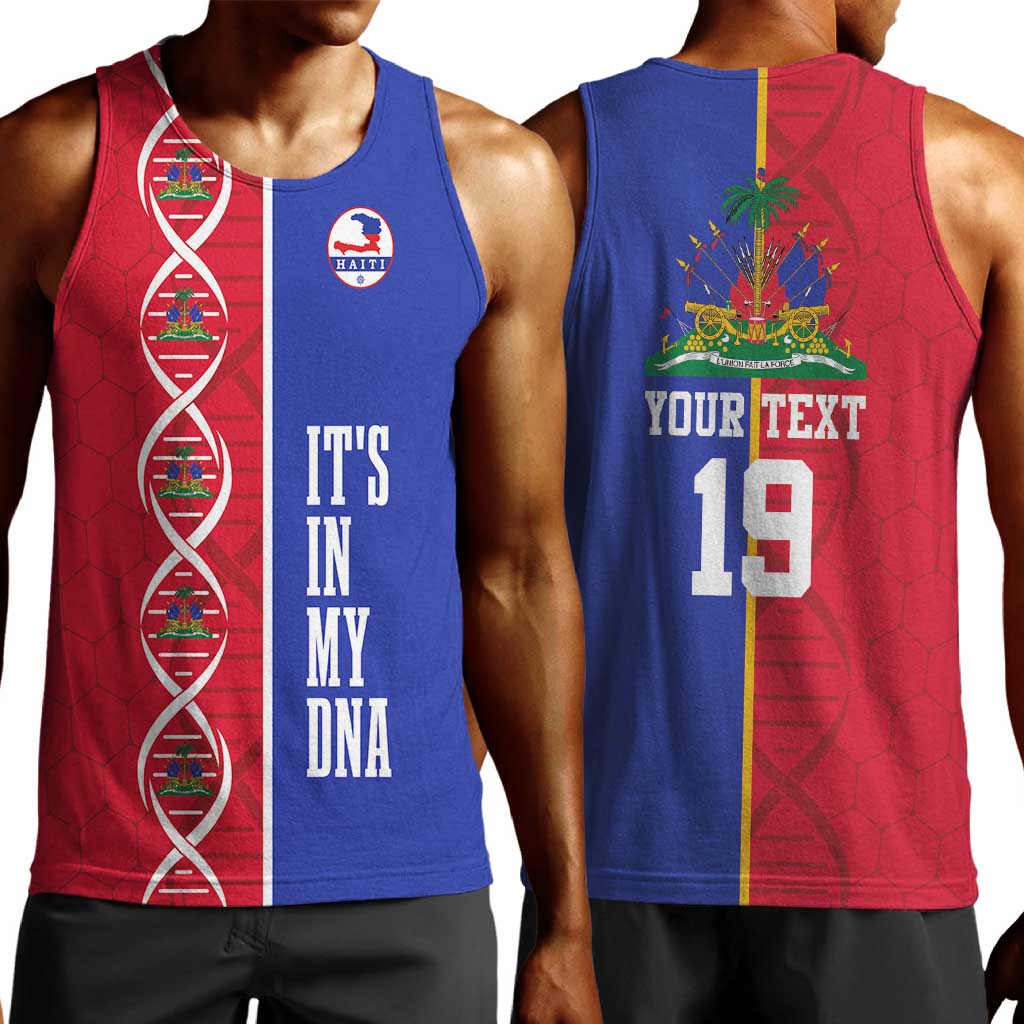 Custom Afro-Haiti Football Men Tank Top It's In My DNA - African Pride