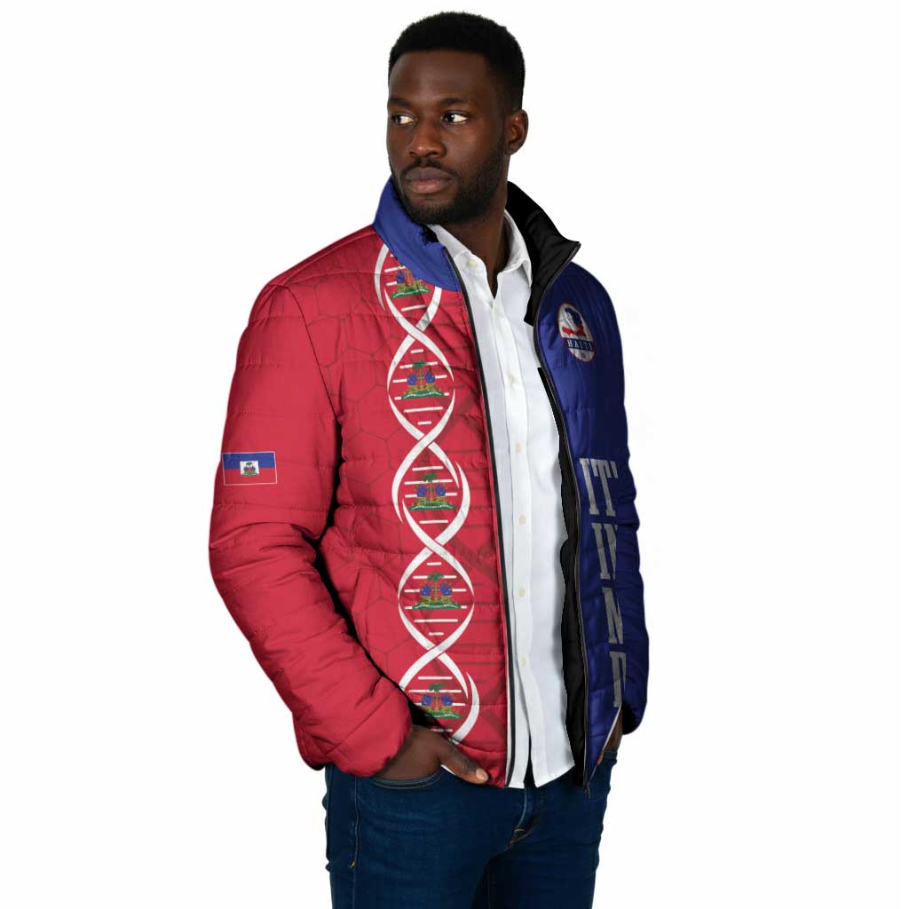Custom Afro-Haiti Football Padded Jacket It's In My DNA - African Pride