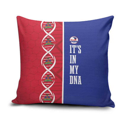 Afro-Haiti Football Pillow Cover It's In My DNA - African Pride