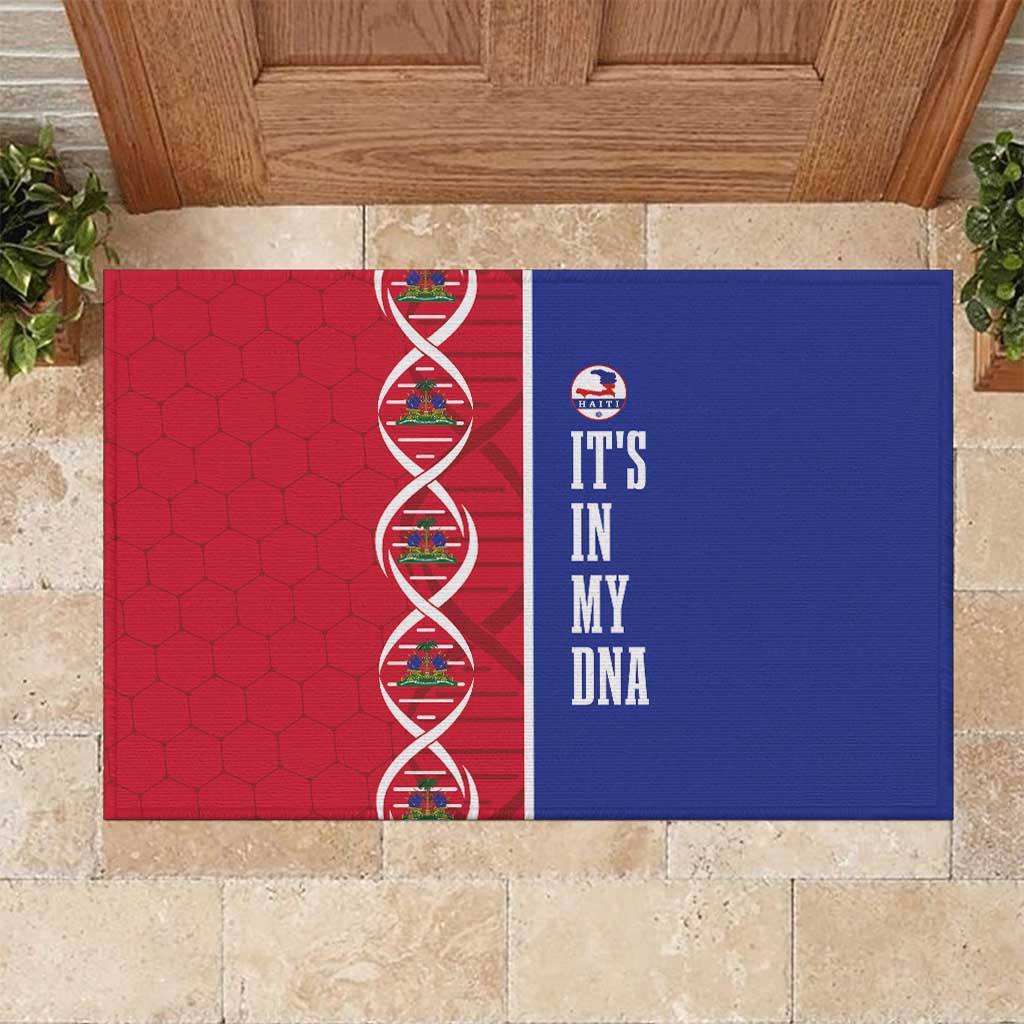 Afro-Haiti Football Rubber Doormat It's In My DNA - African Pride
