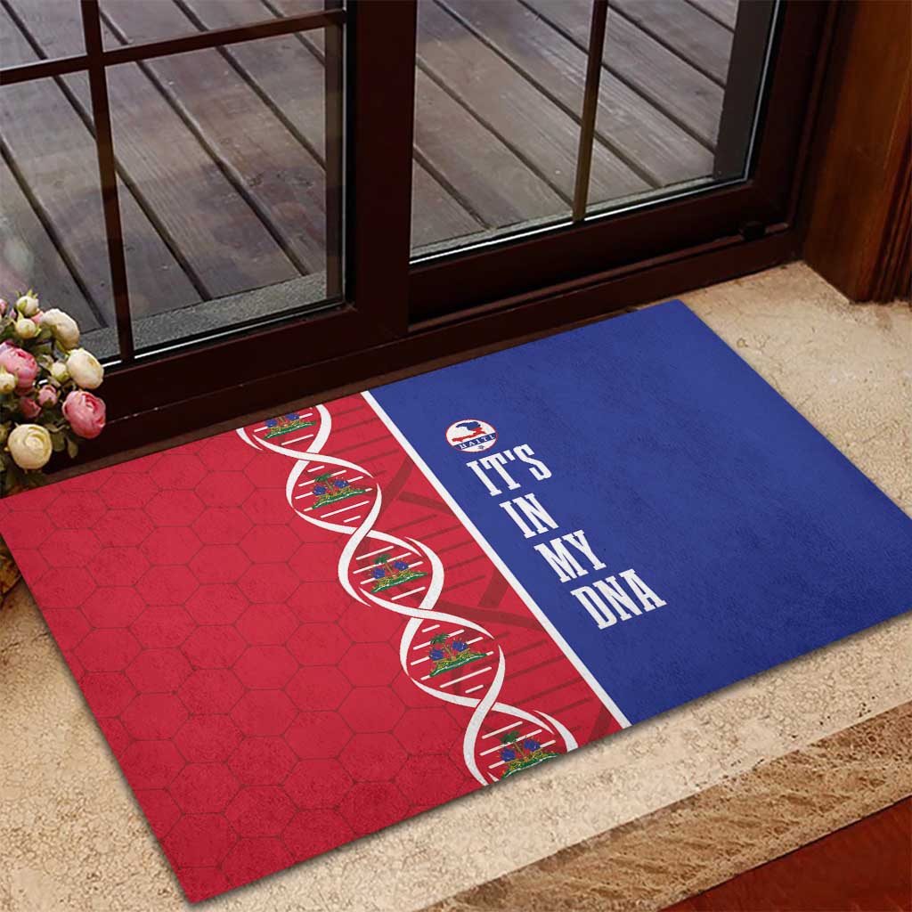 Afro-Haiti Football Rubber Doormat It's In My DNA - African Pride