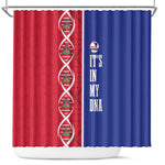 Afro-Haiti Football Shower Curtain It's In My DNA - African Pride
