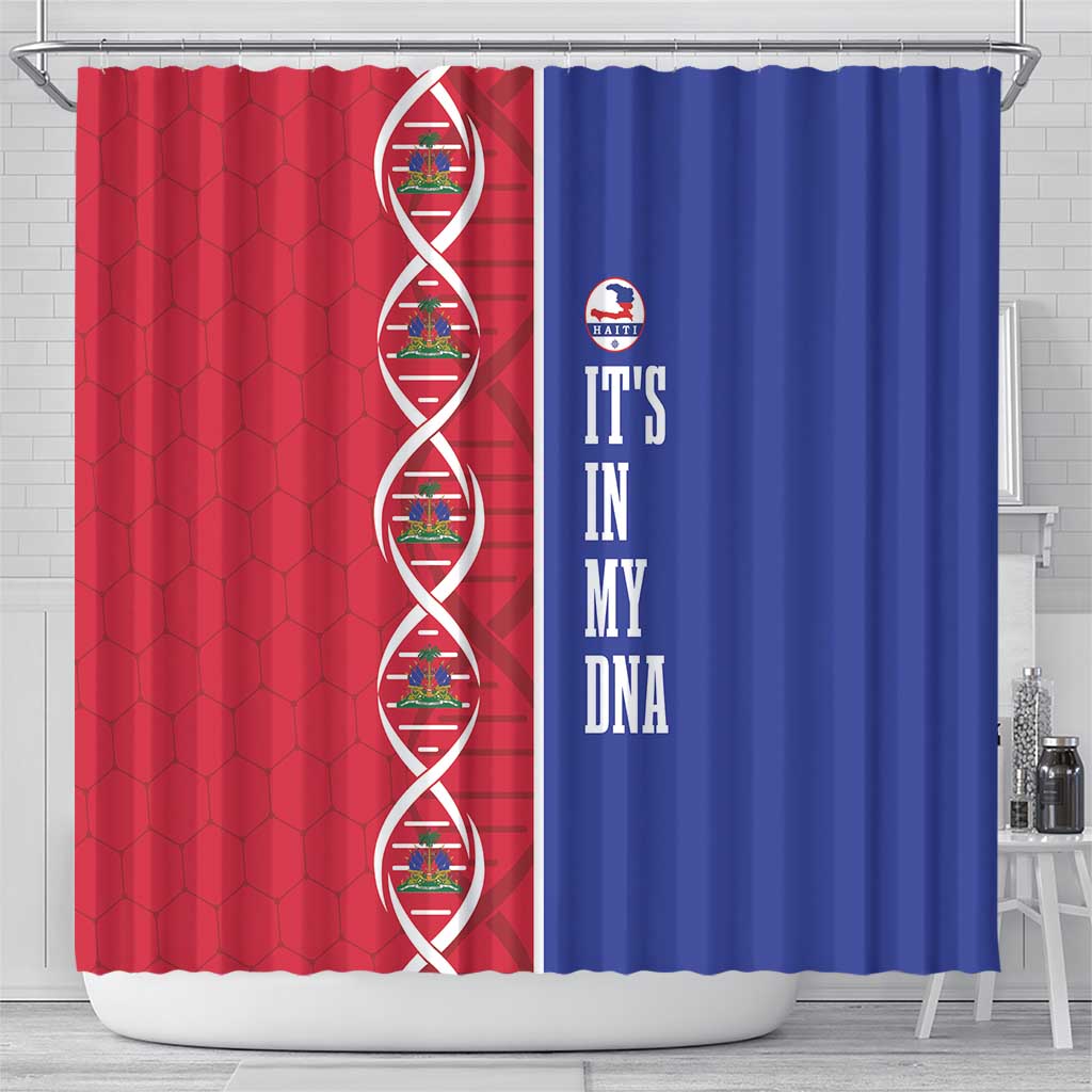 Afro-Haiti Football Shower Curtain It's In My DNA - African Pride