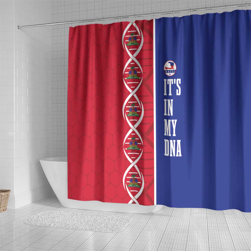 Afro-Haiti Football Shower Curtain It's In My DNA - African Pride