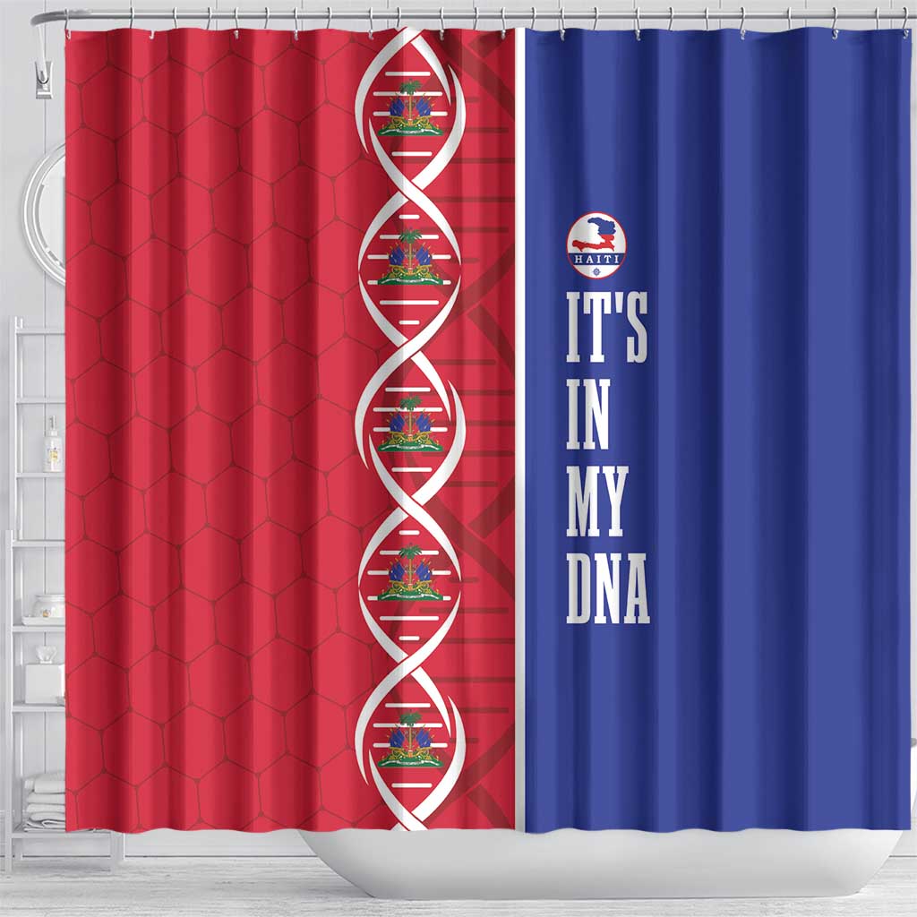 Afro-Haiti Football Shower Curtain It's In My DNA - African Pride