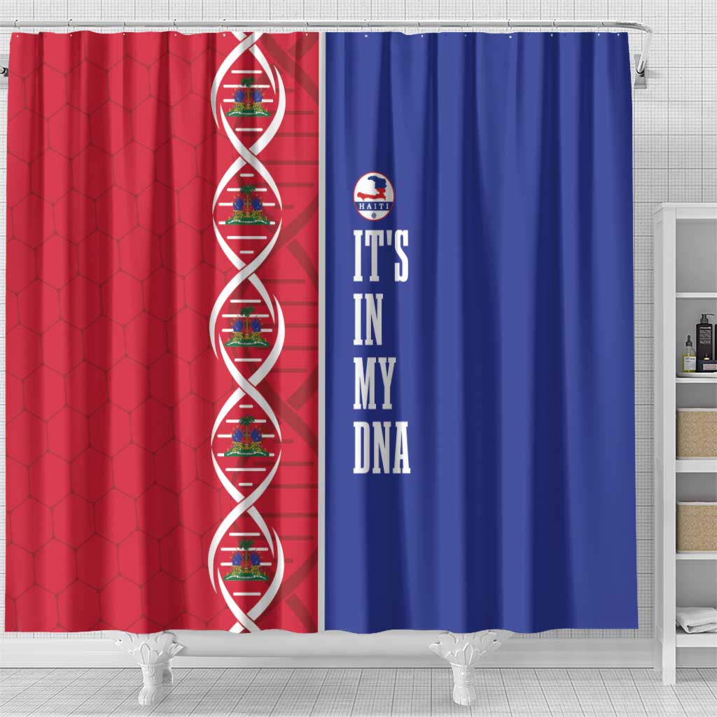 Afro-Haiti Football Shower Curtain It's In My DNA - African Pride