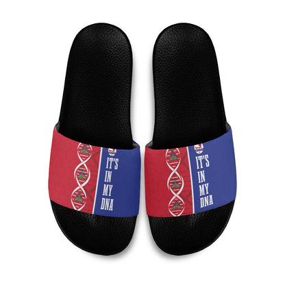 Afro-Haiti Football Slide Sandals It's In My DNA - African Pride