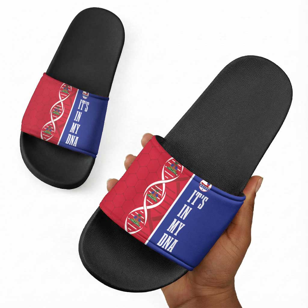 Afro-Haiti Football Slide Sandals It's In My DNA - African Pride