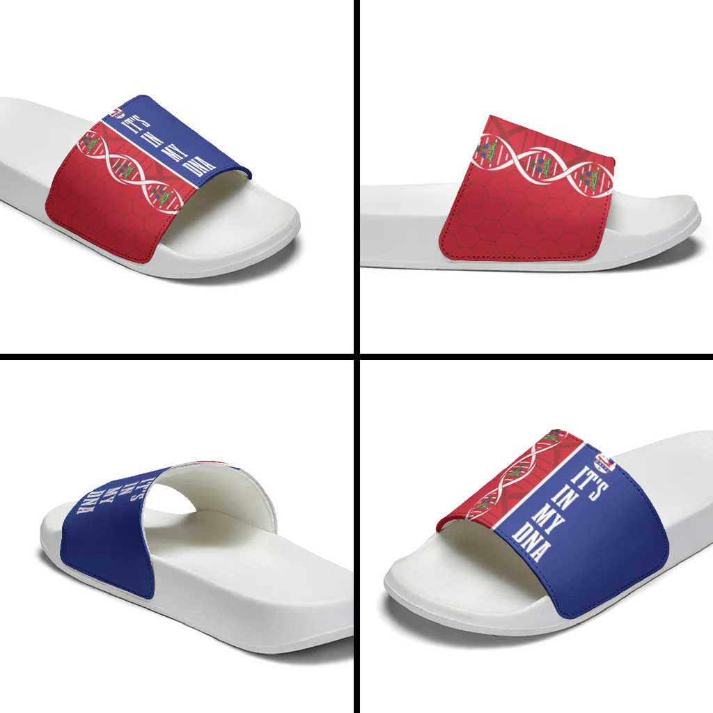 Afro-Haiti Football Slide Sandals It's In My DNA - African Pride