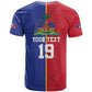 Custom Afro-Haiti Football T shirt It's In My DNA LT19