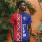 Custom Afro-Haiti Football T shirt It's In My DNA LT19