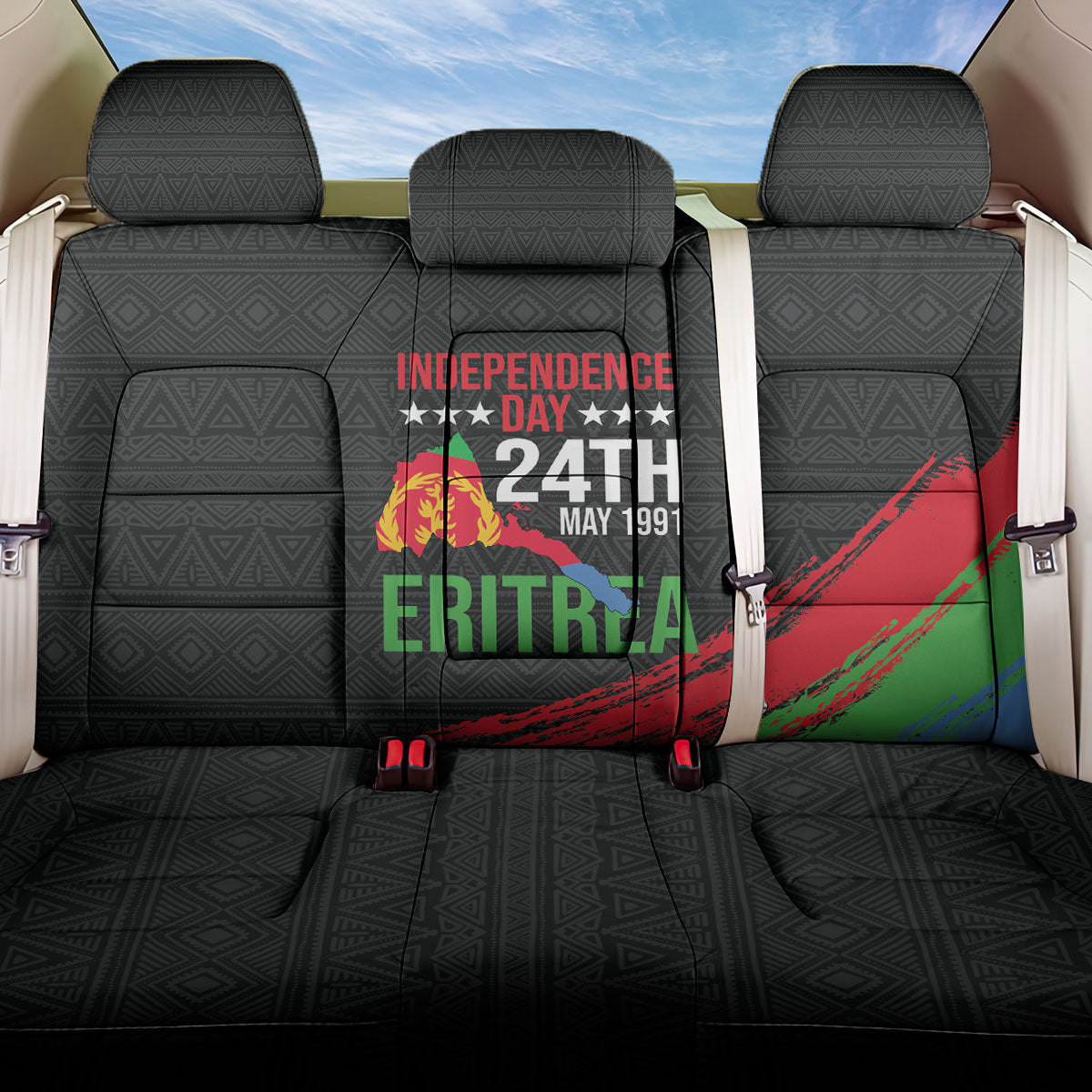 Eritrea Independence Day 1991 Back Car Seat Cover Honor Freedom Unity Resilience