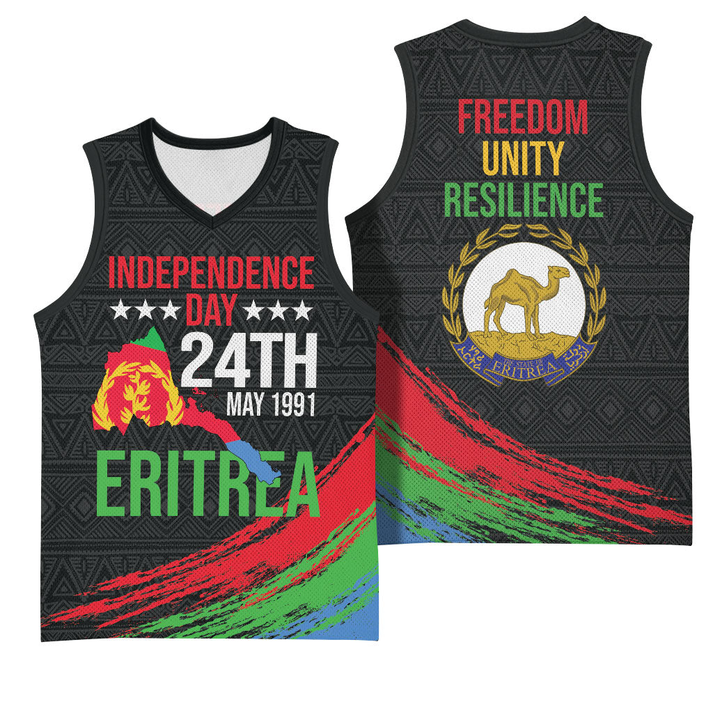 Eritrea Independence Day 1991 Basketball Jersey Honor Freedom Unity Resilience