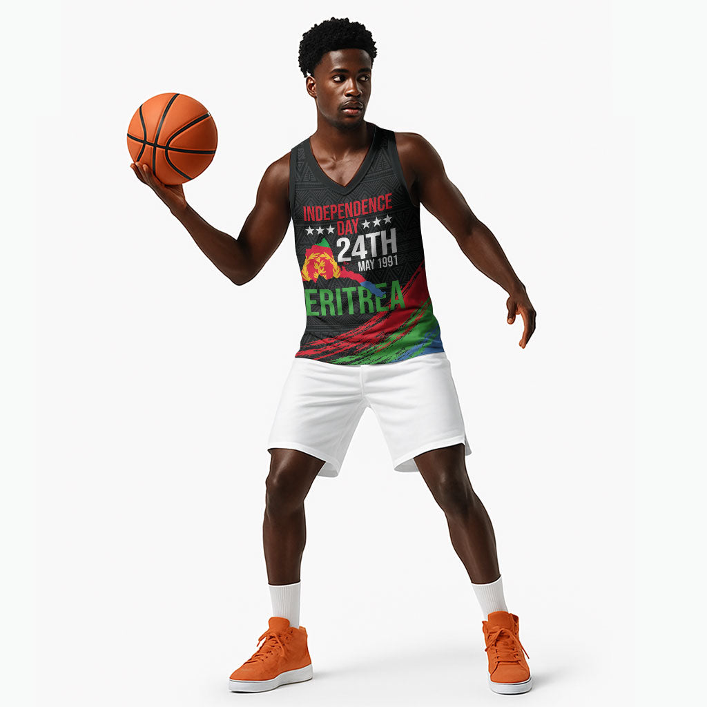 Eritrea Independence Day 1991 Basketball Jersey Honor Freedom Unity Resilience
