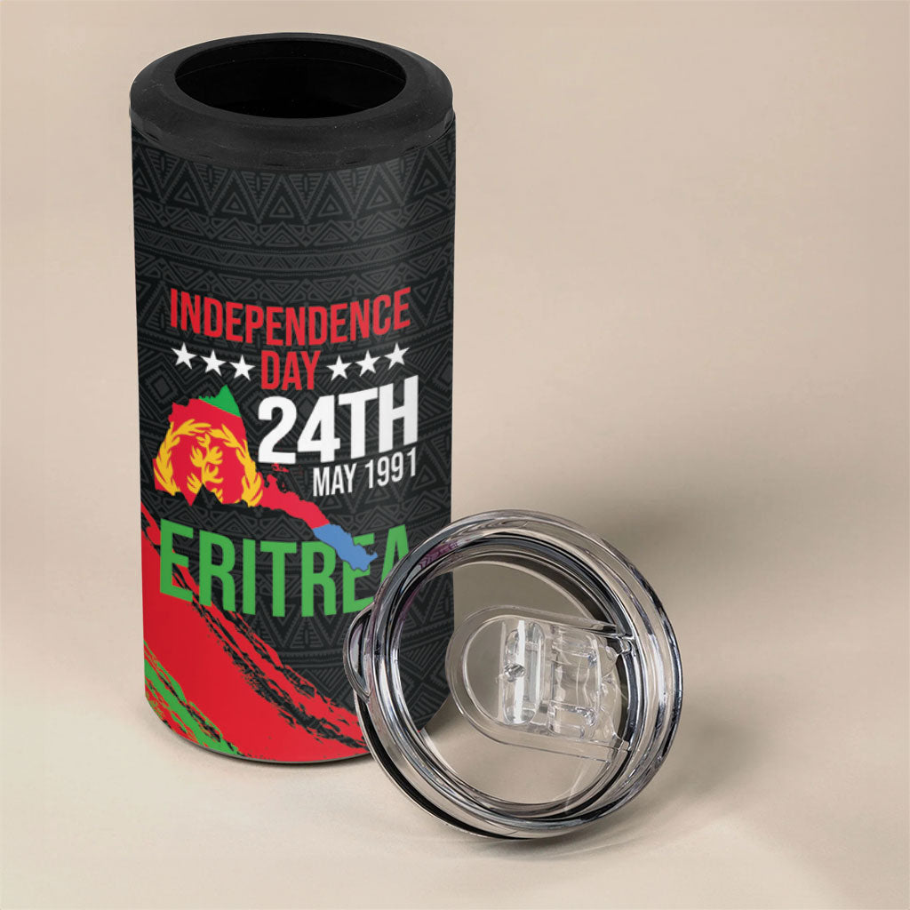 Eritrea Independence Day 1991 4 in 1 Can Cooler Tumbler Honor Freedom Unity Resilience