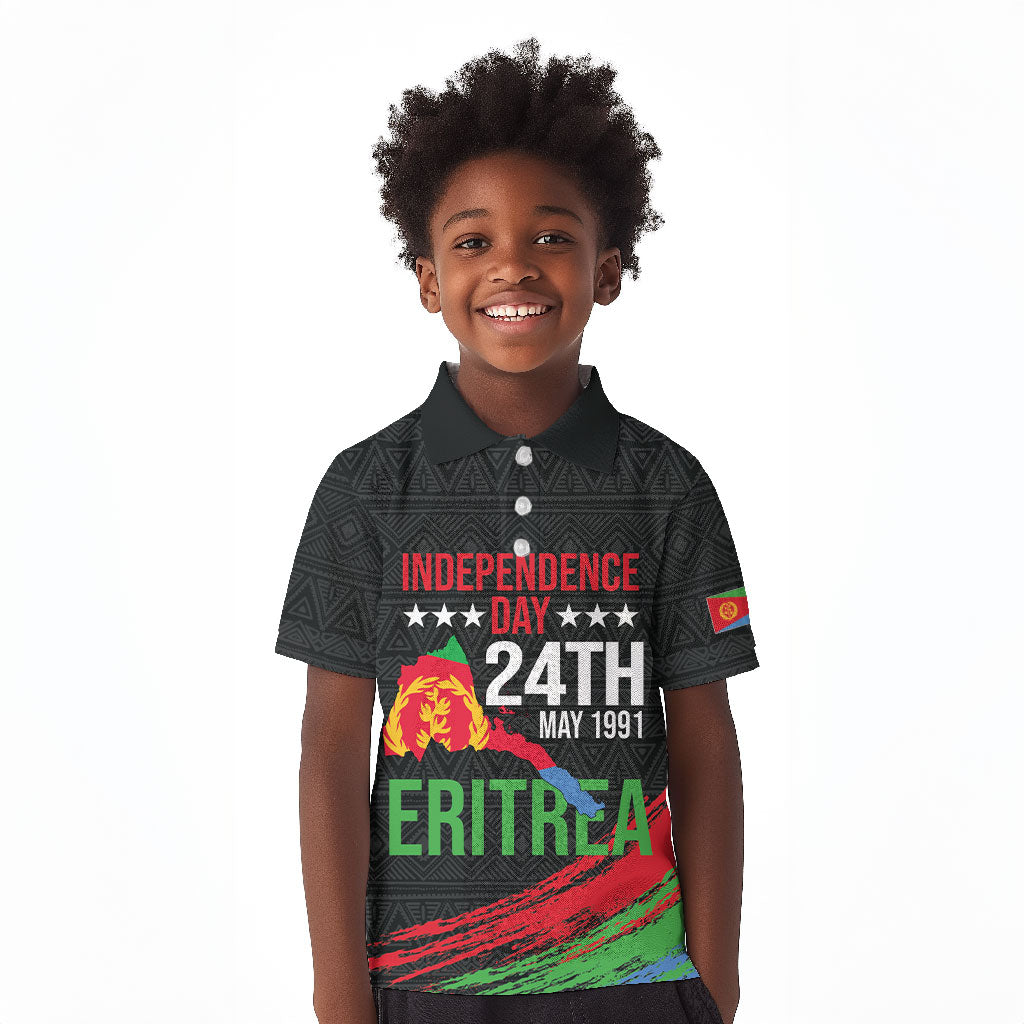 Eritrea Independence Day 1991 Kid Polo Shirt Honor Freedom Unity Resilience