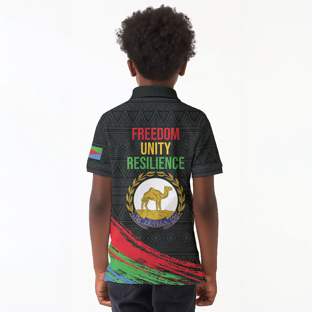 Eritrea Independence Day 1991 Kid Polo Shirt Honor Freedom Unity Resilience
