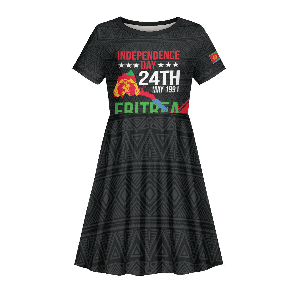 Eritrea Independence Day 1991 Kid Short Sleeve Dress Honor Freedom Unity Resilience