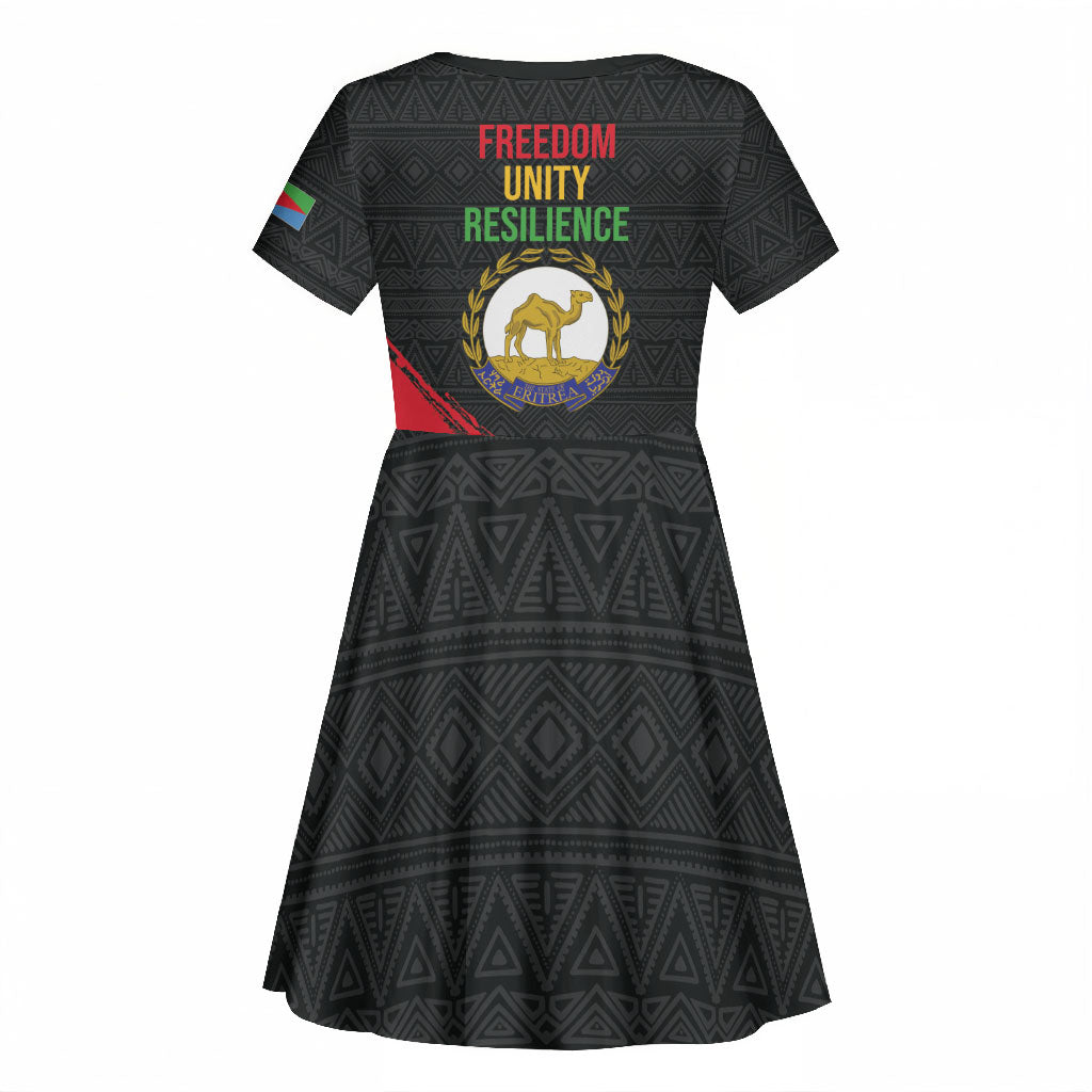Eritrea Independence Day 1991 Kid Short Sleeve Dress Honor Freedom Unity Resilience