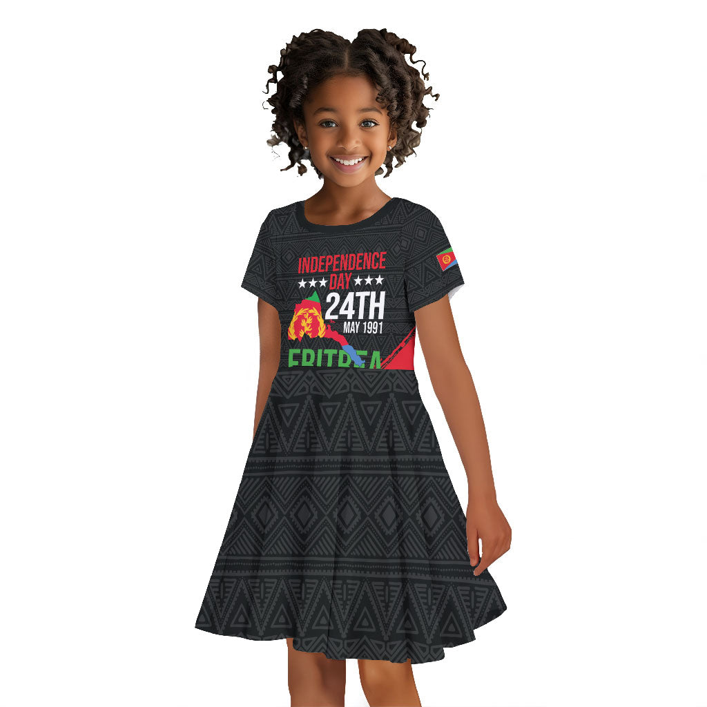 Eritrea Independence Day 1991 Kid Short Sleeve Dress Honor Freedom Unity Resilience