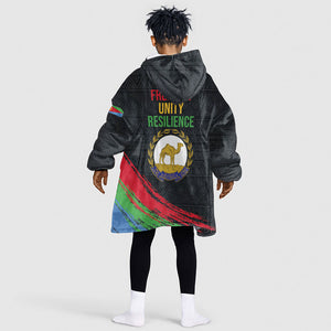 Eritrea Independence Day 1991 Kid Wearable Blanket Hoodie Honor Freedom Unity Resilience