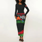 Eritrea Independence Day 1991 Long Sleeve Bodycon Dress Honor Freedom Unity Resilience