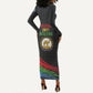 Eritrea Independence Day 1991 Long Sleeve Bodycon Dress Honor Freedom Unity Resilience