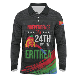 Eritrea Independence Day 1991 Long Sleeve Polo Shirt Honor Freedom Unity Resilience