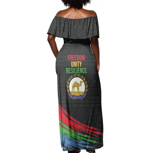 Eritrea Independence Day 1991 Off Shoulder Maxi Dress Honor Freedom Unity Resilience