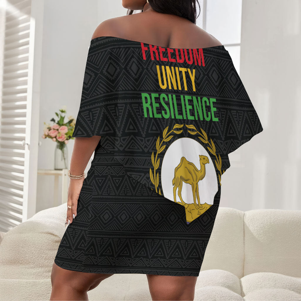 Eritrea Independence Day 1991 Off Shoulder Short Dress Honor Freedom Unity Resilience