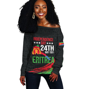 Eritrea Independence Day 1991 Off Shoulder Sweater Honor Freedom Unity Resilience