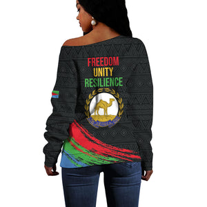 Eritrea Independence Day 1991 Off Shoulder Sweater Honor Freedom Unity Resilience