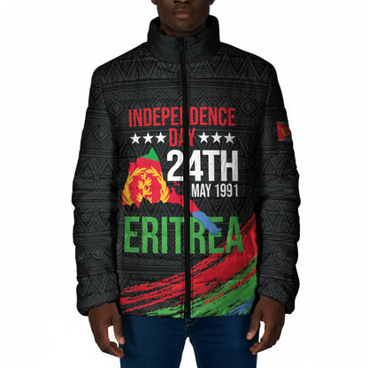 Eritrea Independence Day 1991 Padded Jacket Honor Freedom Unity Resilience