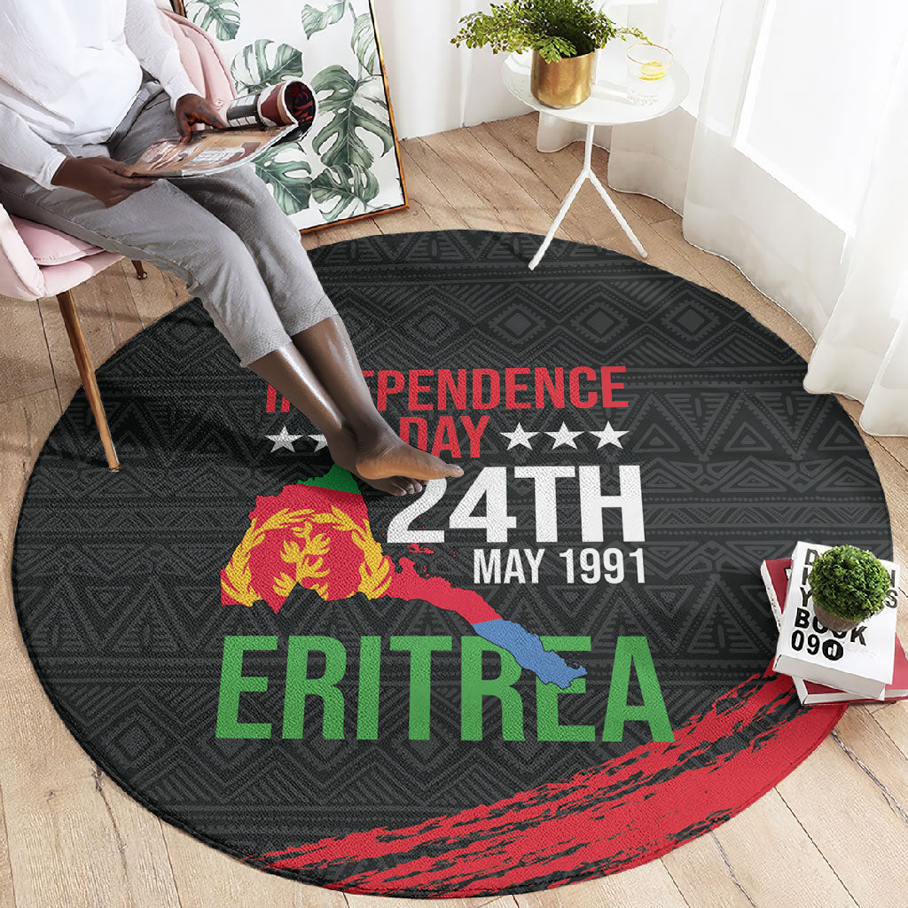 Eritrea Independence Day 1991 Round Carpet Honor Freedom Unity Resilience